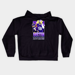 VINTAGE JUSTIN JEFFERSON Kids Hoodie